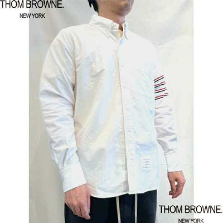 楽天市場】トムブラウン THOM BROWNE シャツ メンズ 長袖 レフトアーム 