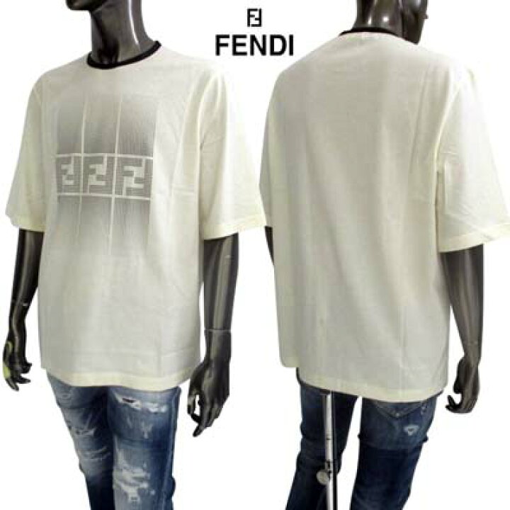 楽天市場】フェンディ FENDI Tシャツ メンズ 半袖 カットソー トップス 