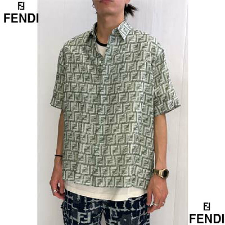 楽天市場】フェンディ FENDI カジュアルシャツ メンズ 半袖 トップス 