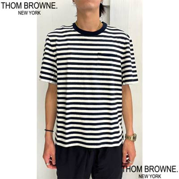 楽天市場】トムブラウン THOM BROWNE Tシャツ メンズ 半袖 サイド裾  