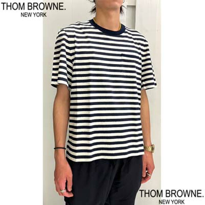 楽天市場】トムブラウン THOM BROWNE Tシャツ メンズ 半袖 サイド裾 