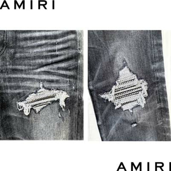 楽天市場】アミリ AMIRI パンツ ジーンズ デニム CRYSTAL MX1 ダメージ 