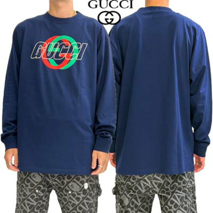 楽天市場】グッチ GUCCI ロンT ロングTシャツ メンズ 長袖 トップス  