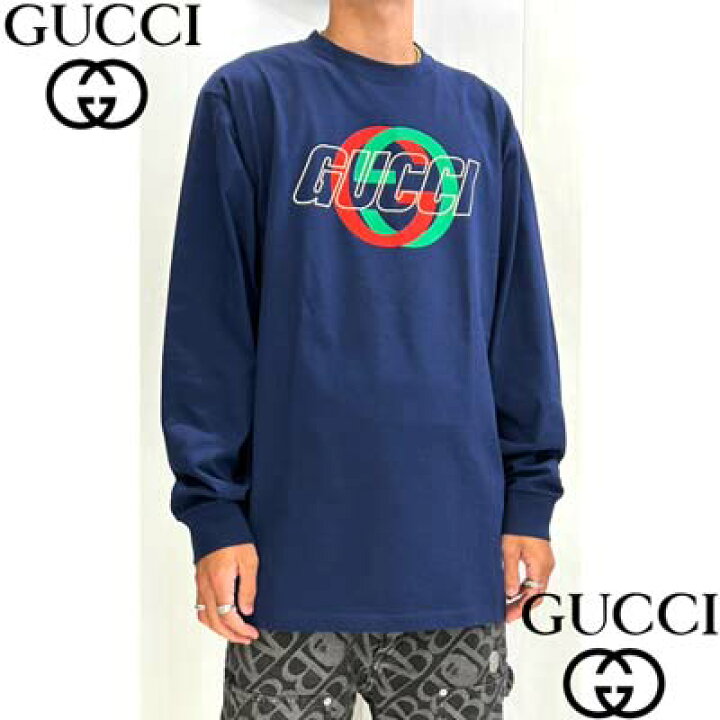 楽天市場】グッチ GUCCI ロンT ロングTシャツ メンズ 長袖 トップス 