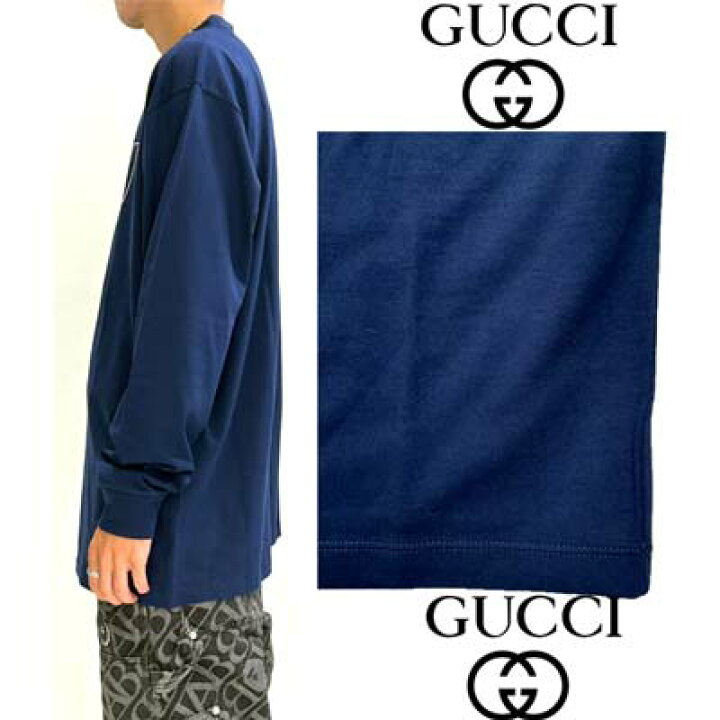 楽天市場】グッチ GUCCI ロンT ロングTシャツ メンズ 長袖 トップス 