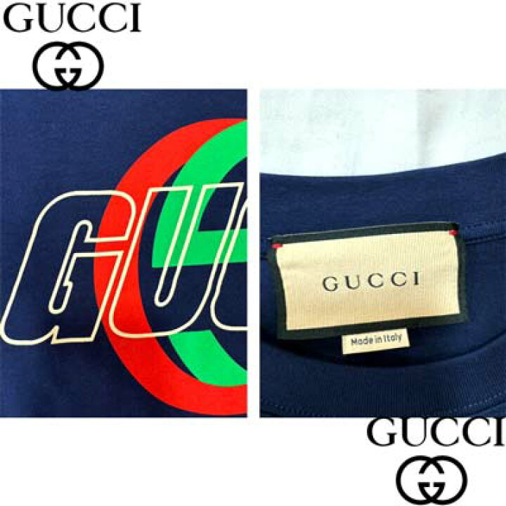 楽天市場】グッチ GUCCI ロンT ロングTシャツ メンズ 長袖 トップス 
