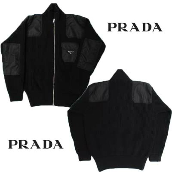楽天市場】プラダ PRADA カーディガン ニット メンズ チェストポケット  