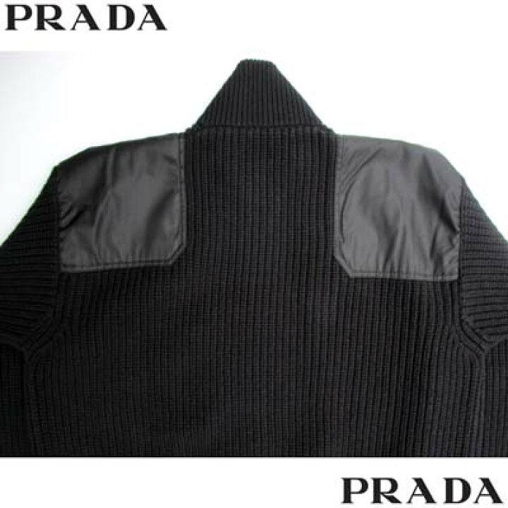 楽天市場】プラダ PRADA カーディガン ニット メンズ チェストポケット 