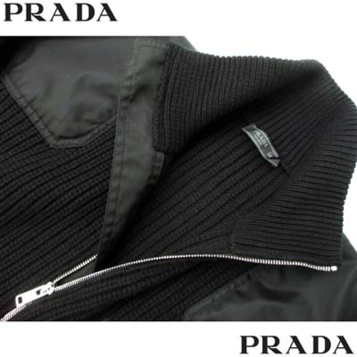 楽天市場】プラダ PRADA カーディガン ニット メンズ チェストポケット 