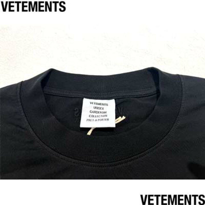 VETEMENTS GARDEROBE HIVER ブラックTシャツ