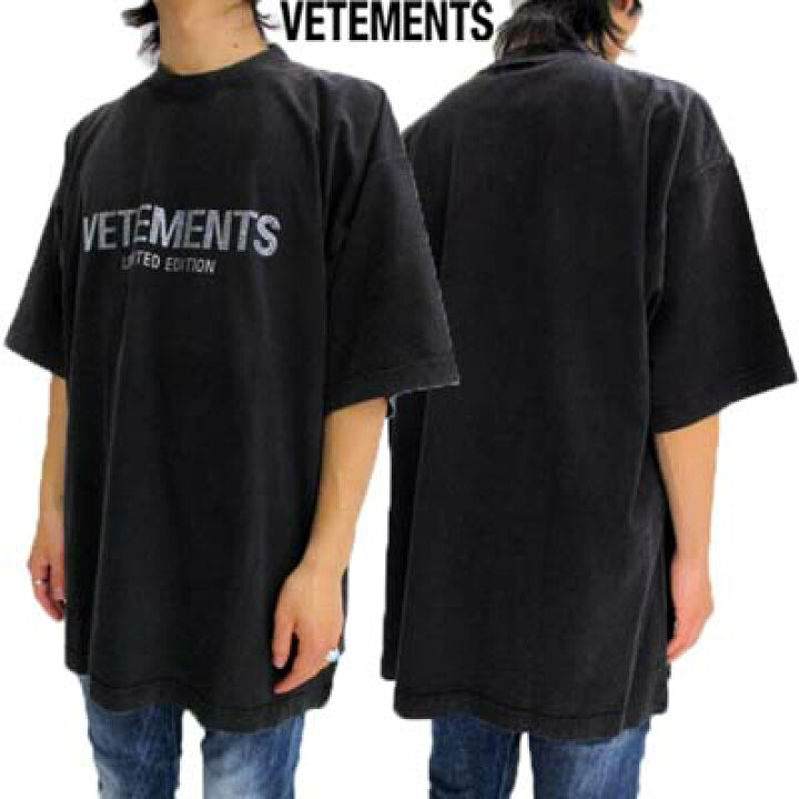 VETEMENTS ブラック Tシャツ ユニセックス