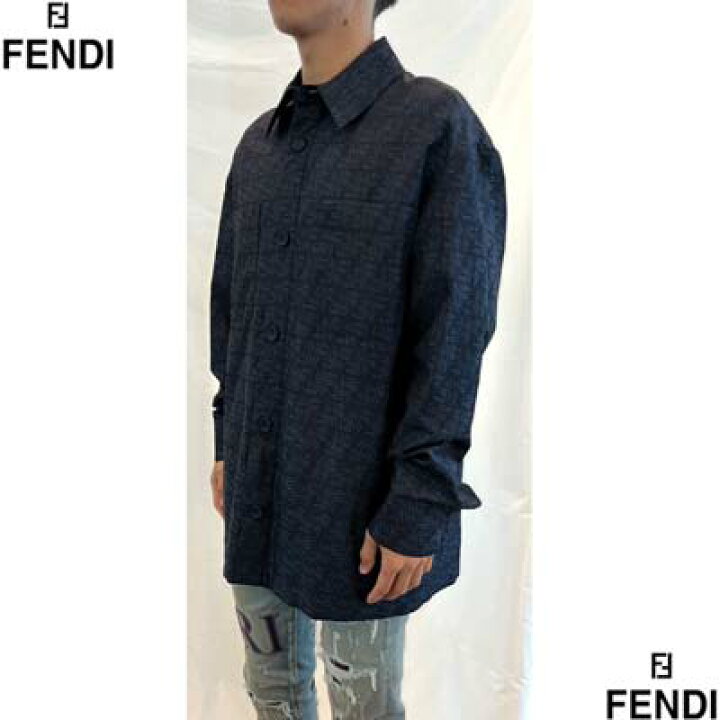 楽天市場】FENDI フェンディ 長袖シャツ メンズ トップス 総柄FFズッカ 