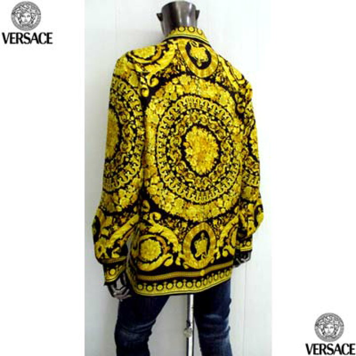 楽天市場】VERSACE ヴェルサーチ 長袖シャツ カジュアルシャツ メンズ 