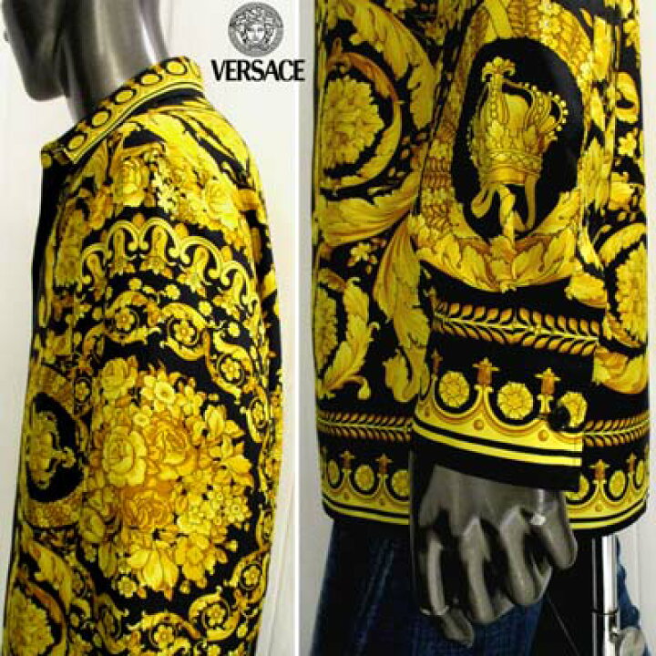 楽天市場】VERSACE ヴェルサーチ 長袖シャツ カジュアルシャツ メンズ 