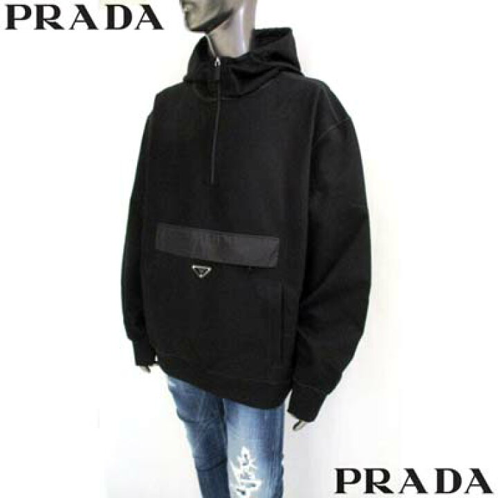 楽天市場】PRADA プラダ パーカー フーディ メンズ フロント 