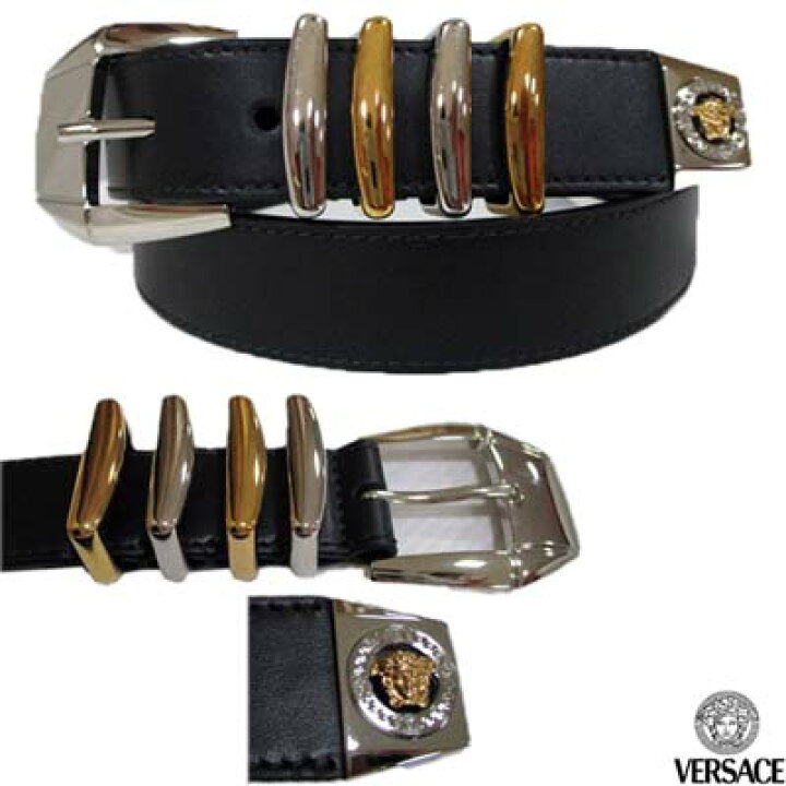 楽天市場】ヴェルサーチ VERSACE ベルト メンズ 小物 グッズ 剣先金具 