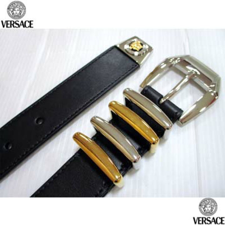 楽天市場】ヴェルサーチ VERSACE ベルト メンズ 小物 グッズ 剣先金具 