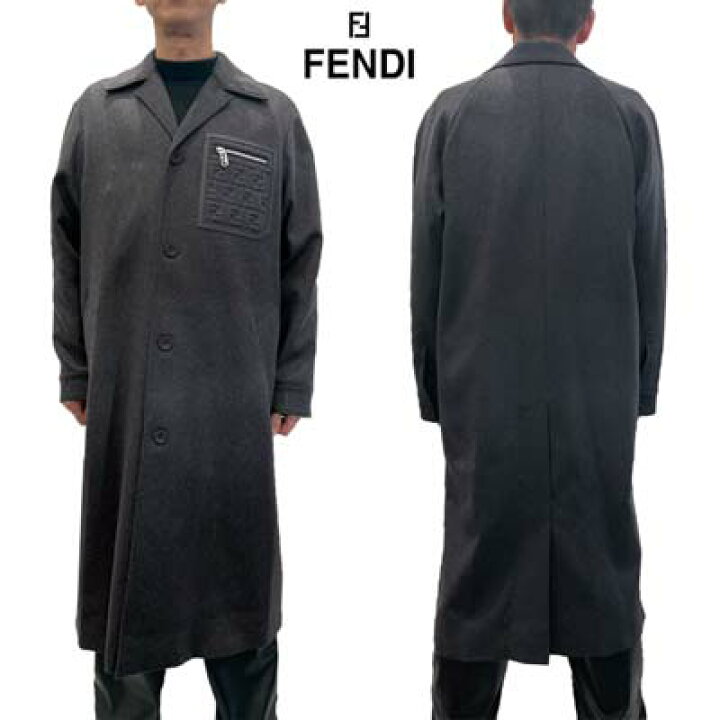 楽天市場】フェンディ FENDI コート メンズ ロングジャケット アウター 