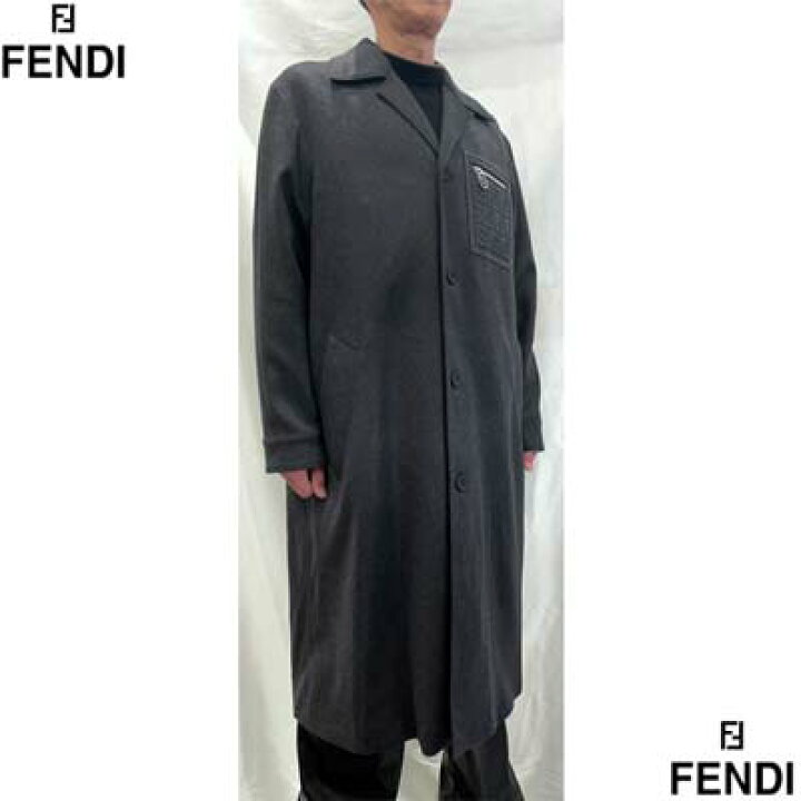 楽天市場】フェンディ FENDI コート メンズ ロングジャケット アウター 