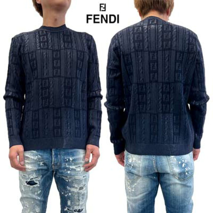 楽天市場】フェンディ FENDI セーター ニット メンズ トップス 全体FF 