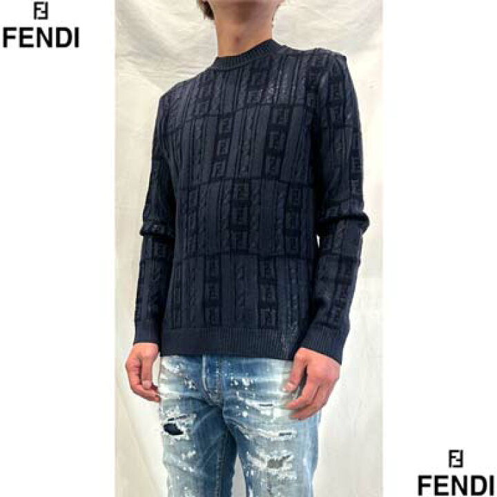 楽天市場】フェンディ FENDI セーター ニット メンズ トップス 全体FF 