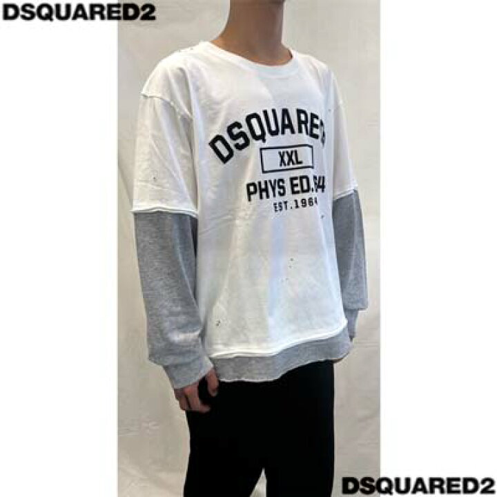 楽天市場】DSQUARED2 ディースクエアード ロンT 長袖Tシャツ メンズ 