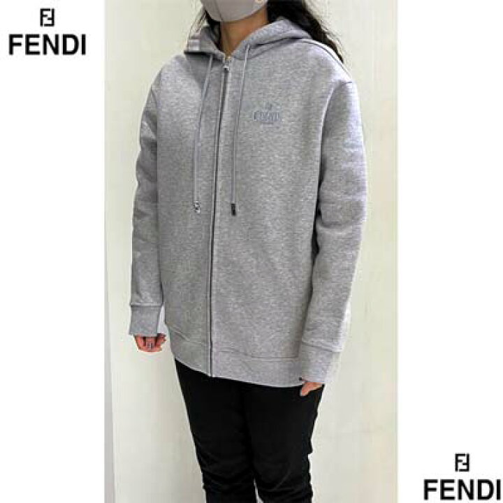 楽天市場】FENDI フェンディ パーカー フーディ レディース スウェット 