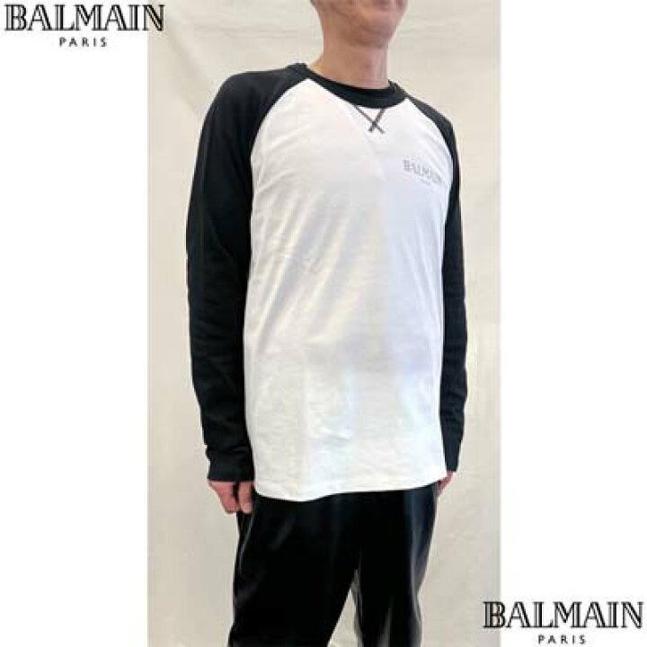 楽天市場】BALMAIN バルマン ロンT 長袖Tシャツ メンズ ロングTシャツ 