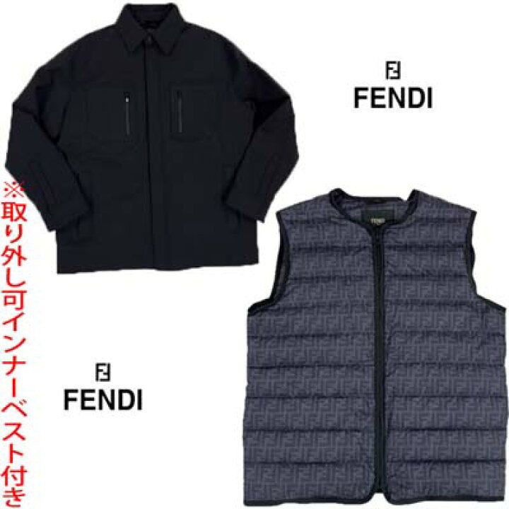 FENDI(フェンディ) サイズ:48 フロントロゴワッペン フーデッド ジップ  