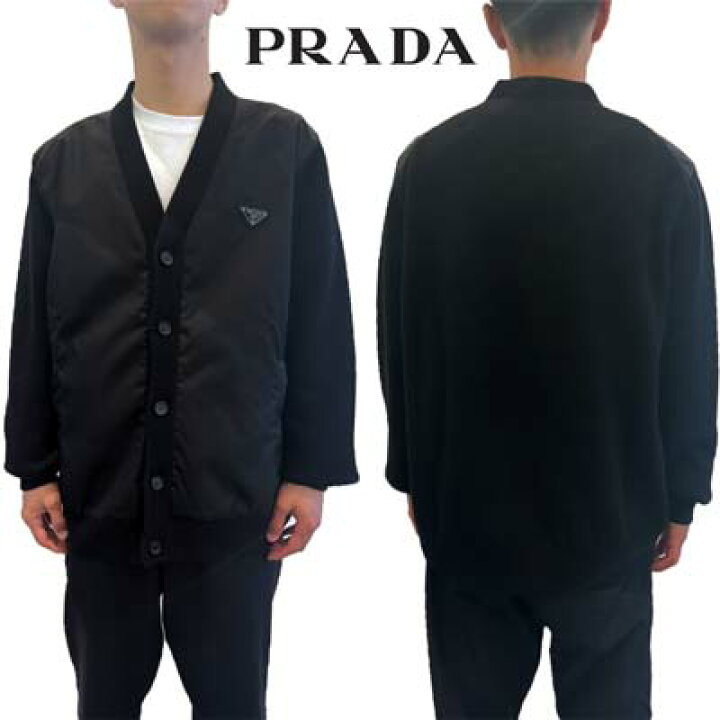 楽天市場】プラダ PRADA カーディガン メンズ トップス トライアングル  