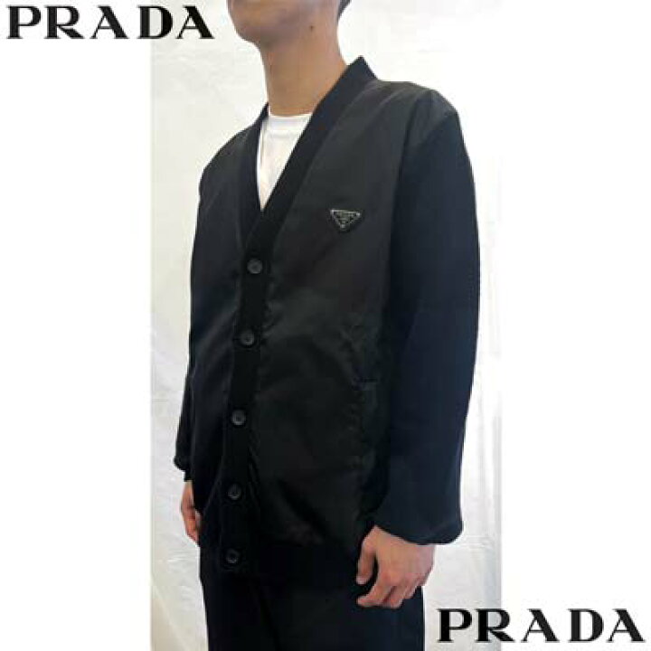 楽天市場】プラダ PRADA カーディガン メンズ トップス トライアングル 