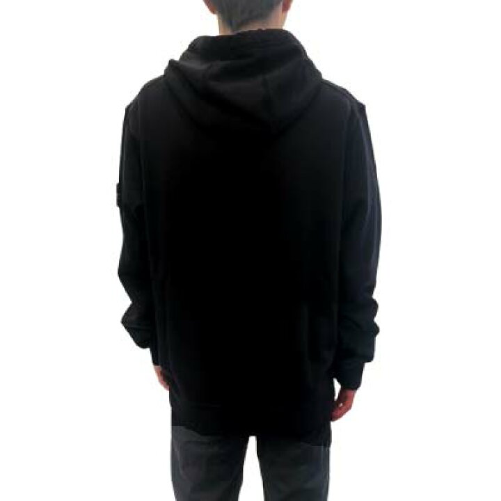 QR確認済】レア3L ストーンアイランド ワッペンロゴ パーカー黒 入手 