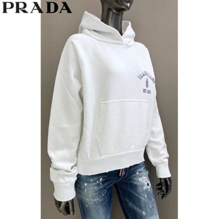 楽天市場】PRADA プラダ パーカー レディース フーディ スウェット 