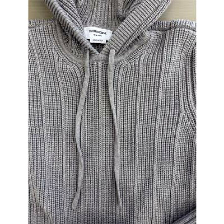 楽天市場】THOM BROWNE トムブラウン ニットパーカー メンズ セーター 