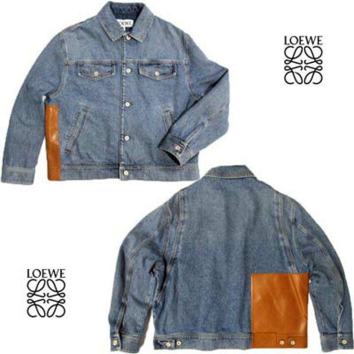 楽天市場】LOEWE ロエベ ジャケット メンズ デニム ブルゾン レザー 