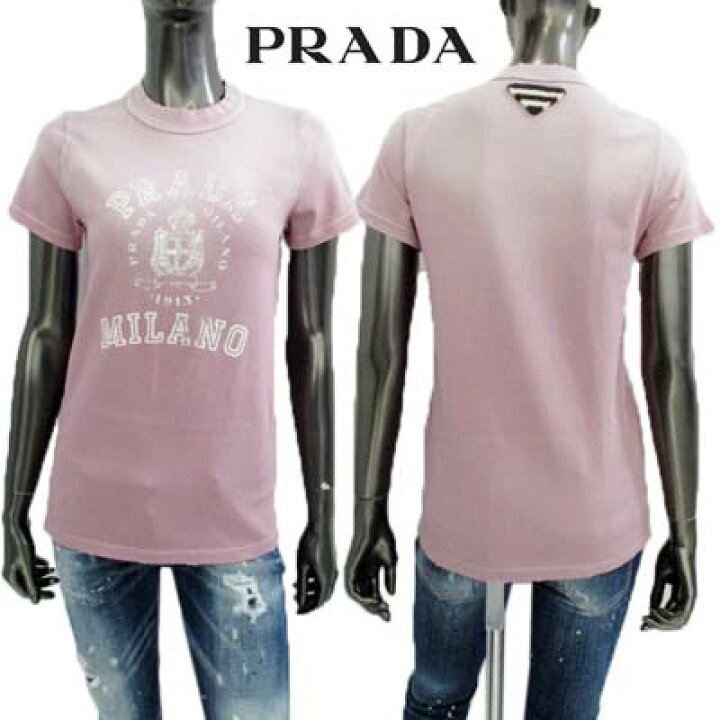 楽天市場】PRADA プラダ 半袖Tシャツ レディース カットソー ブランド 