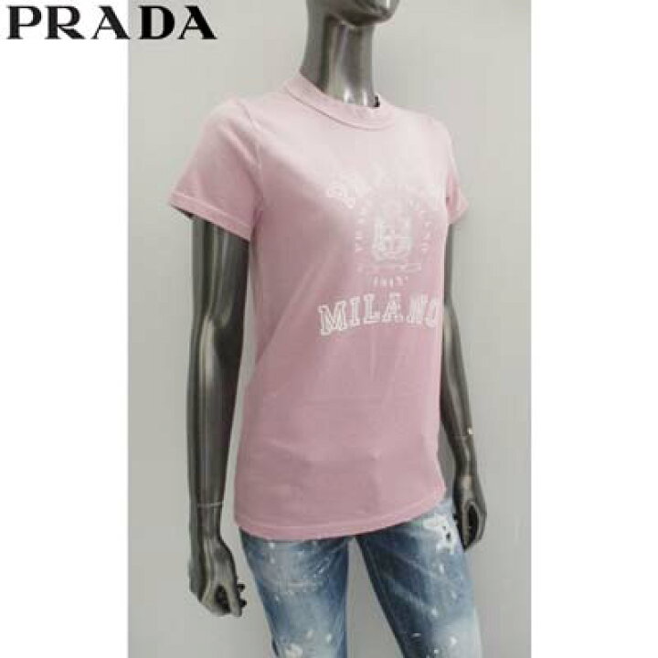楽天市場】PRADA プラダ 半袖Tシャツ レディース カットソー ブランド 