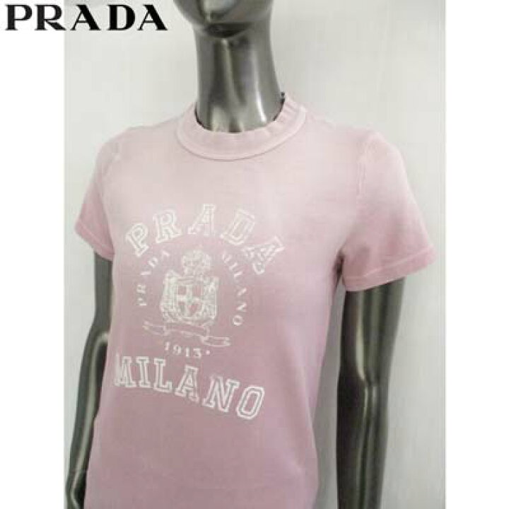 楽天市場】PRADA プラダ 半袖Tシャツ レディース カットソー ブランド 
