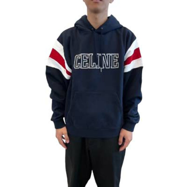 楽天市場】CELINE セリーヌ パーカー メンズ フーディ ブランドロゴ 