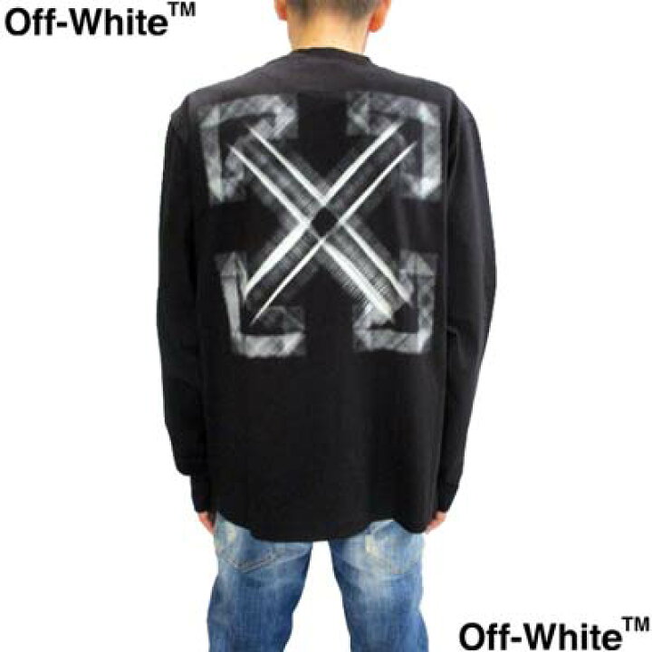 楽天市場】OFF-WHITE オフホワイト ロンT メンズ 長袖Tシャツ ブランド 