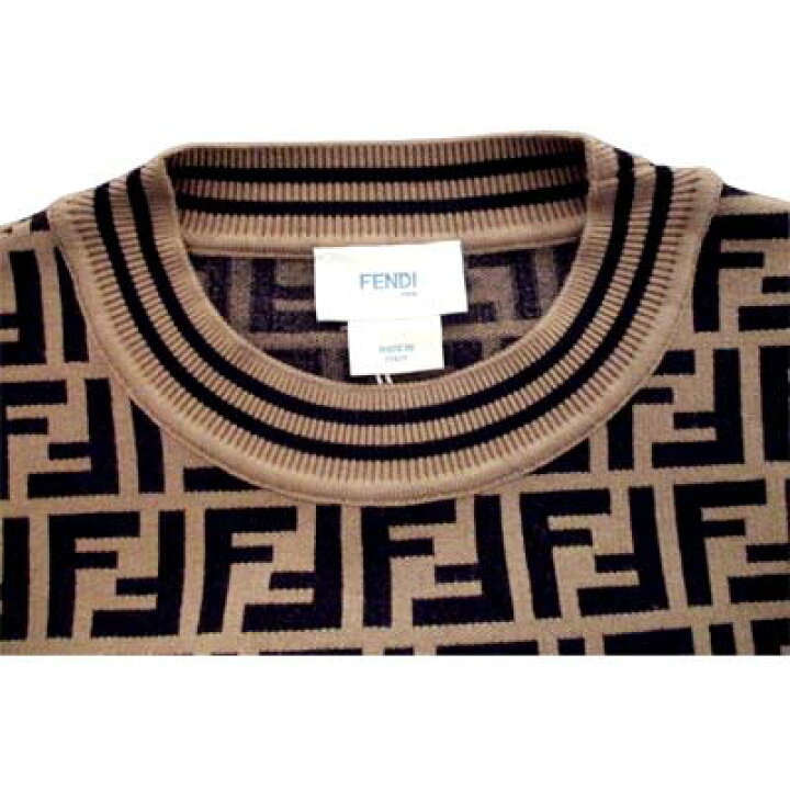 楽天市場】FENDI フェンディ 半袖セーター キッズ ニット 大人着用可 