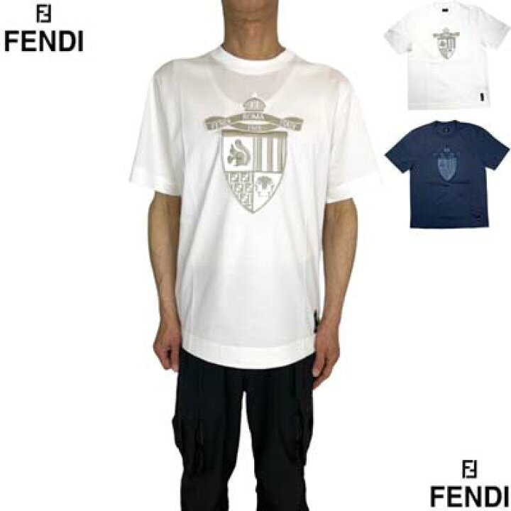 楽天市場】FENDI フェンディ 半袖Tシャツ メンズ カットソー ブランド 
