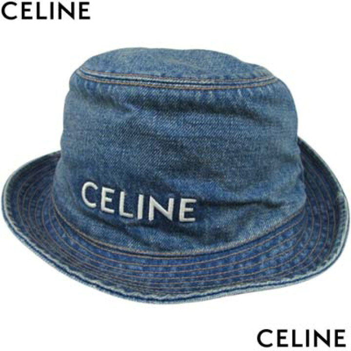 楽天市場】CELINE セリーヌ バケットハット メンズ 帽子 デニム 