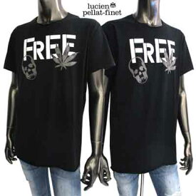 ルシアンペラフィネ lucien pellat-finet メンズ トップス Tシャツ 半袖 ロゴ FREE/スカル/ヘンプロゴプリントTシャツ ブラック EVH1090 13S (R75600)【送料無料】【smtb-TK】