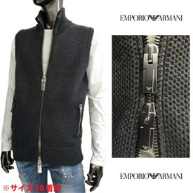 エンポリオアルマーニ EMPORIO ARMANI メンズ トップス ニット ベスト 2color 前面ニット地・背面キルティング地・イーグルロゴ刻印ジップ付き切り替えしニットベストチャコールグレー S1K310 S1505 632/999 15A (R128000) 【送料無料】【smtb-TK】