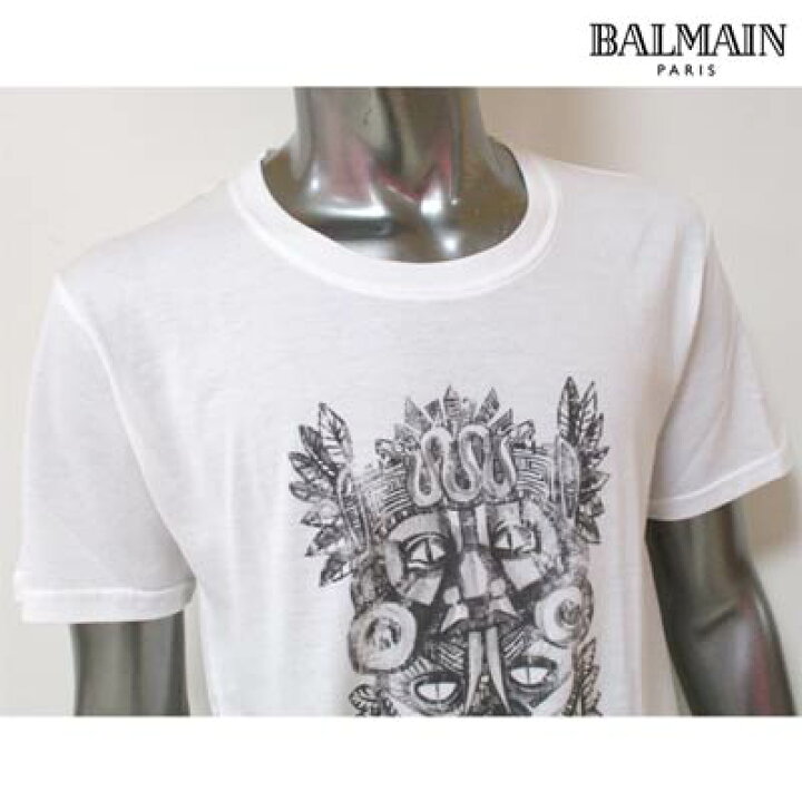 楽天市場】バルマン BALMAIN メンズ トップス Tシャツ 半袖 ロゴ 