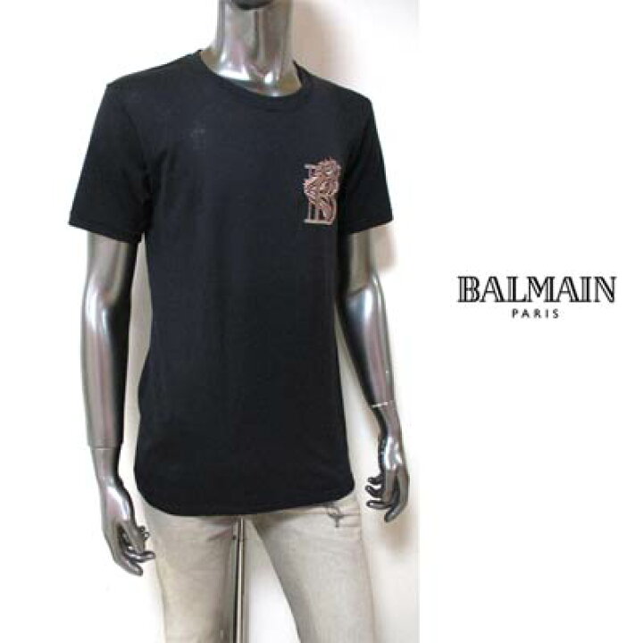 楽天市場】バルマン BALMAIN メンズ トップス Tシャツ 半袖 ロゴ 