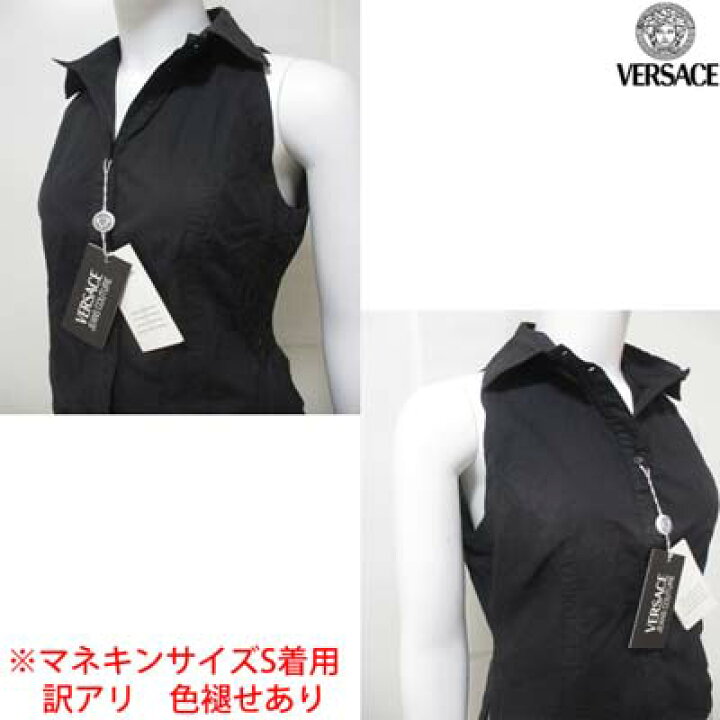 楽天市場】ヴェルサーチ VERSACE レディース シャツ 袖なし トップス 