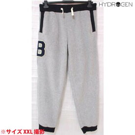 ハイドロゲン HYDROGEN メンズ パンツ ボトムス ロゴ パイル地Bロゴ/スターロゴワッペン付トラックパンツ グレー 158003 GREY (R23330) 14A 【送料無料】 【smtb-TK】