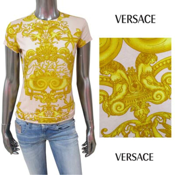 楽天市場】ヴェルサーチ VERSACE レディース トップス Tシャツ 半袖  
